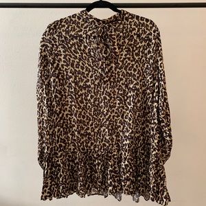 Leopard tunic swing dress